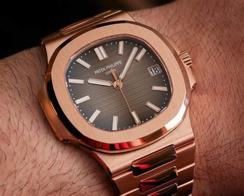 patek philippe rose gold nautilus.